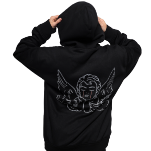 Broken Numbers Black Hoodie Collection