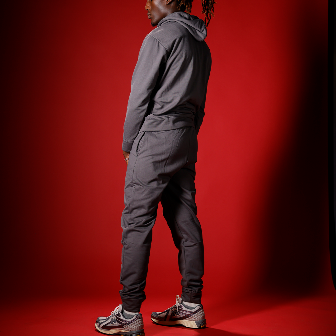 Support Black Colleges Charcoal Gray Puff Monochrome Unisex Hoodie | Jogger | Set